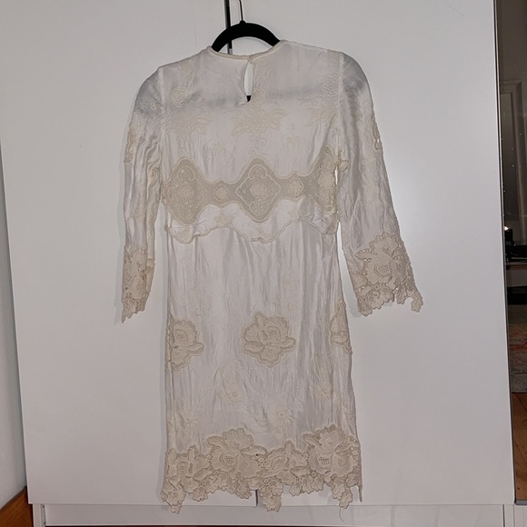 ❤️ Ulla Johnson embroidered silk dress ivory - Picture 6 of 8
